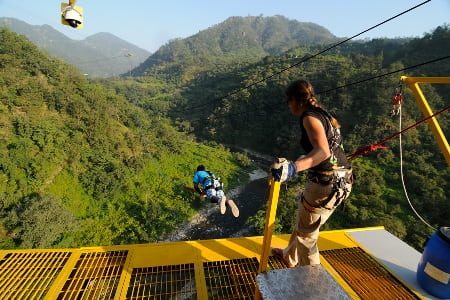 Giant Swing in Rishikesh