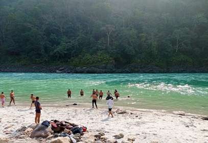 Beach Camp in Rishikesh, Shivpuri: Ganga Riverside Camp