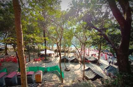 Beach Camp in Rishikesh, Shivpuri: Ganga Riverside Camp
