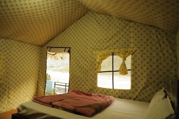 Rishikesh Camp Near Small River Stream: AC Cottage & Swiss Camps